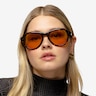 Moss Spotty Tortoise AcetateSunglass Frames for Women from EyeBuyDirect