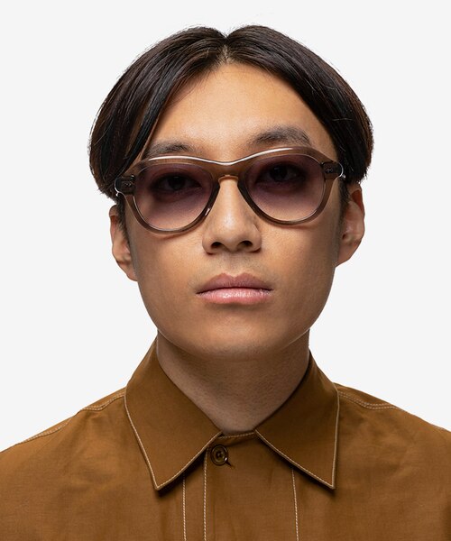Moss Crystal Gray AcetateSunglass Frames for Men from EyeBuyDirect
