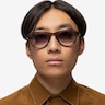 Moss Crystal Gray AcetateSunglass Frames for Men from EyeBuyDirect
