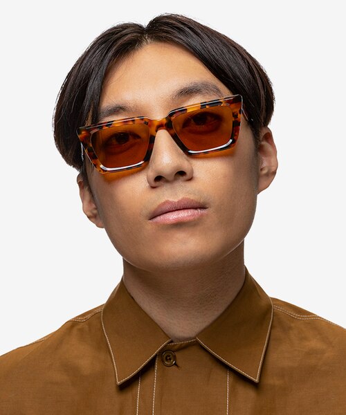 Yara Tortoise AcetateSunglass Frames for Men from EyeBuyDirect