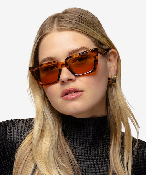 Yara Tortoise Alternative MaterialsSunglass Frames for Women from EyeBuyDirect