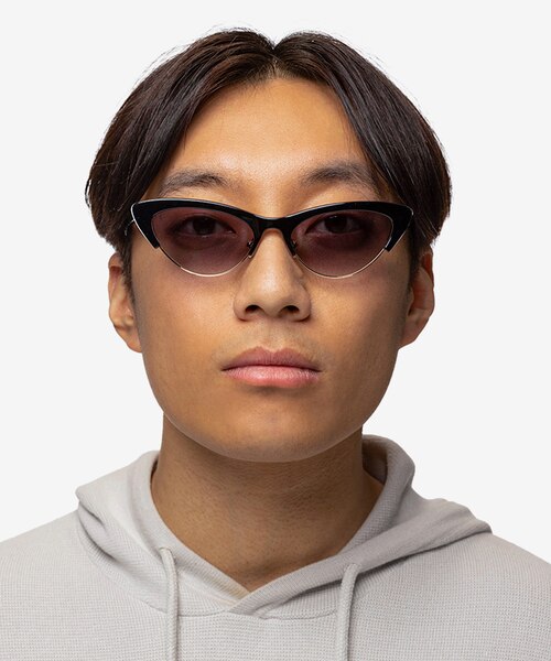 Aina Black Gold AcetateSunglass Frames for Men from EyeBuyDirect