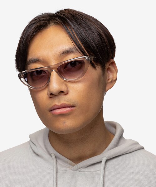 Cayla Crystal Gray AcetateSunglass Frames for Men from EyeBuyDirect