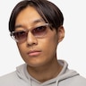 Cayla Crystal Gray AcetateSunglass Frames for Men from EyeBuyDirect