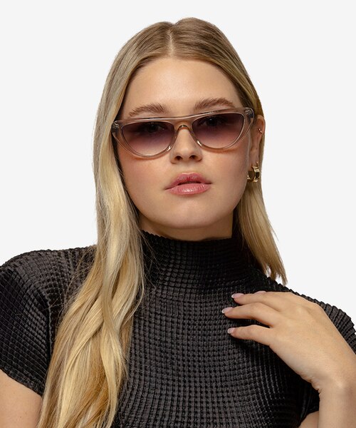 Cayla Crystal Gray AcetateSunglass Frames for Women from EyeBuyDirect