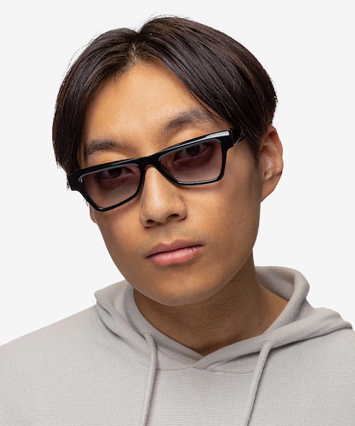 Zizi Black AcetateSunglass Frames for Men from EyeBuyDirect