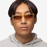 Zizi Crystal Yellow AcetateSunglass Frames for Men from EyeBuyDirect