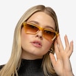 Zizi Crystal Yellow AcetateSunglass Frames for Women from EyeBuyDirect