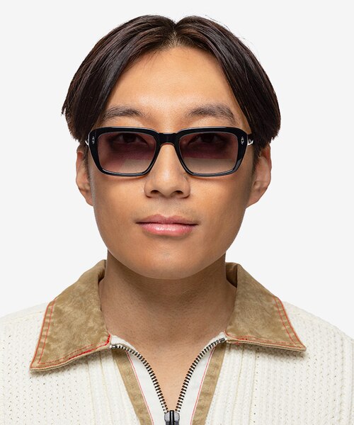 Grounded Black AcetateSunglass Frames for Men from EyeBuyDirect