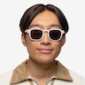 Reframe White Black AcetateSunglass Frames for Men from EyeBuyDirect