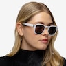 Reframe White Black AcetateSunglass Frames for Women from EyeBuyDirect