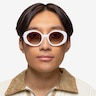 Intuition White AcetateSunglass Frames for Men from EyeBuyDirect