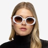 Intuition White AcetateSunglass Frames for Women from EyeBuyDirect