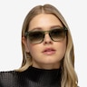 Percept Crystal Green AcetateSunglass Frames for Women from EyeBuyDirect