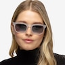 Percept Matte Clear AcetateSunglass Frames for Women from EyeBuyDirect