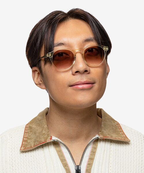 Begin Crystal Yellow AcetateSunglass Frames for Men from EyeBuyDirect