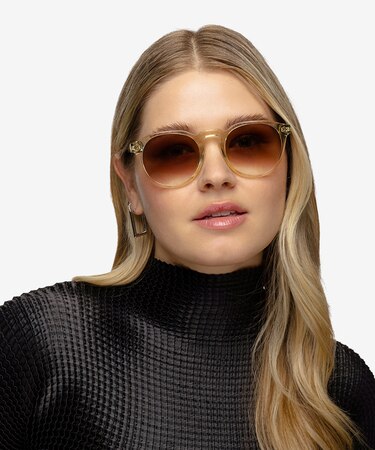 Crystal Yellow Begin -  Acetate Sunglasses