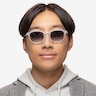 Boost Crystal Clear AcetateSunglass Frames for Men from EyeBuyDirect
