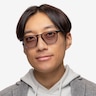 Tackle Crystal Dark Gray AcetateSunglass Frames for Men from EyeBuyDirect