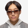 Verge Matte Black PlasticSunglass Frames for Men from EyeBuyDirect