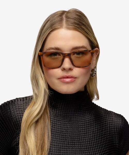 Matte Tortoise Verge -  Plastique Sunglasses