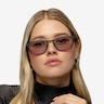 Propel Matte Black PlasticSunglass Frames for Women from EyeBuyDirect