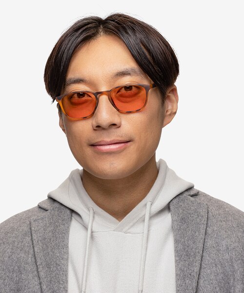 Propel Matte Tortoise PlasticSunglass Frames for Men from EyeBuyDirect