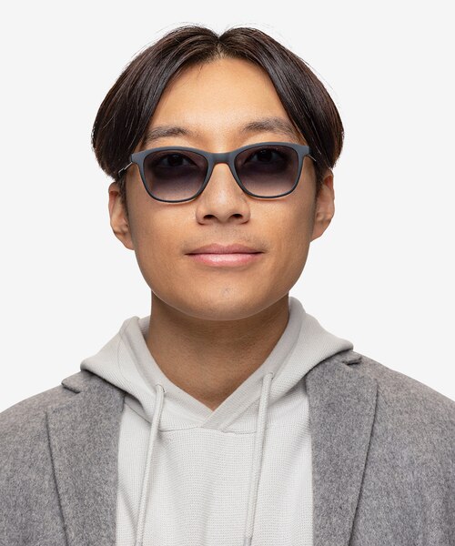 Resurge Matte Black PlasticSunglass Frames for Men from EyeBuyDirect