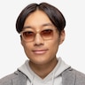 Resurge Matte Crystal Brown PlasticSunglass Frames for Men from EyeBuyDirect