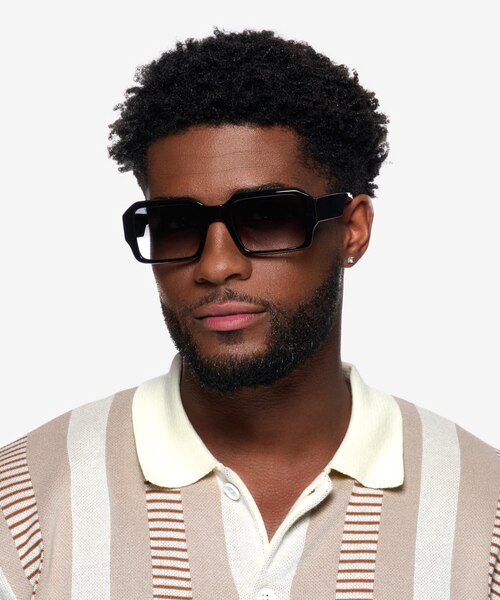 Arin Black AcetateSunglass Frames for Men from EyeBuyDirect