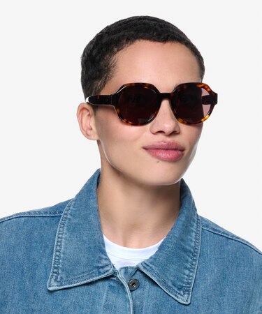 Tortoise Lilly -  Acetate Sunglasses