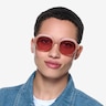 Lilly Pink White AcetateSunglass Frames for Women from EyeBuyDirect