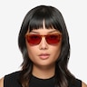 Carrie Striped Tortoise AcetateSunglass Frames for Women from EyeBuyDirect