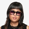 Channing Noir AcétateSoleil de Lunette de vue pour Femmes d'EyeBuyDirect
