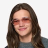 Melva Clear Champagne AcetateSunglass Frames for Men from EyeBuyDirect
