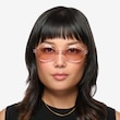 Melva Clear Champagne AcetateSunglass Frames for Women from EyeBuyDirect