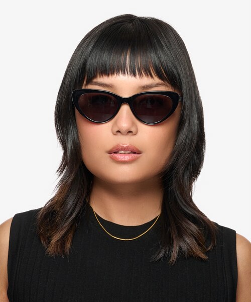 Dora Black AcetateSunglass Frames for Women from EyeBuyDirect