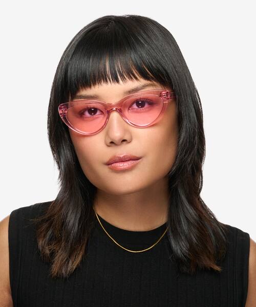 Clear Pink Dora -  Acetate Sunglasses