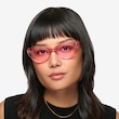 Dora Clear Pink AcetateSunglass Frames for Women from EyeBuyDirect