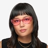 Dora Clear Pink AcetateSunglass Frames for Women from EyeBuyDirect