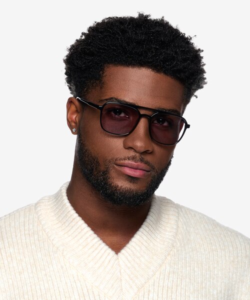 Cam Black AcetateSunglass Frames for Men from EyeBuyDirect