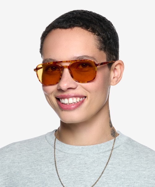 Cam Orange Tortoise AcetateSunglass Frames for Women from EyeBuyDirect