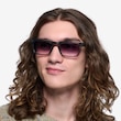 Emilio Clear Gray AcetateSunglass Frames for Men from EyeBuyDirect