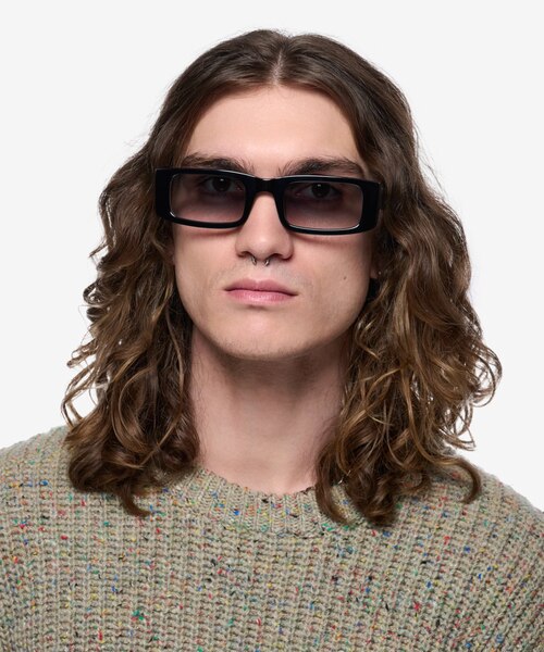 Alaric Black AcetateSunglass Frames for Men from EyeBuyDirect