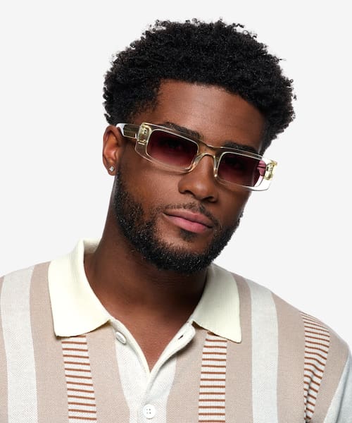 Clear Yellow Alaric -  Acétate Sunglasses