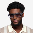 Nick Clear Matte Gray AcetateSunglass Frames for Women from EyeBuyDirect