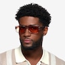 Nick Clear Brown AcetateSunglass Frames for Women from EyeBuyDirect