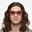 Ernest Clear Brown AcetateSunglass Frames for Men from EyeBuyDirect
