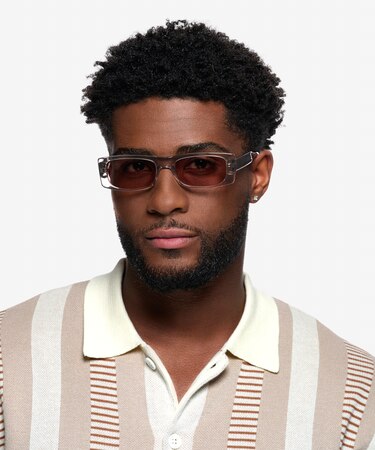 Clear Brown Ernest -  Acetate Sunglasses