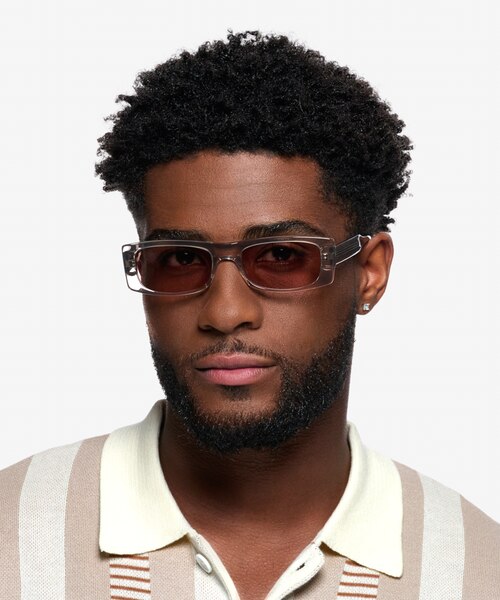Ernest Clear Brown AcetateSunglass Frames for Women from EyeBuyDirect